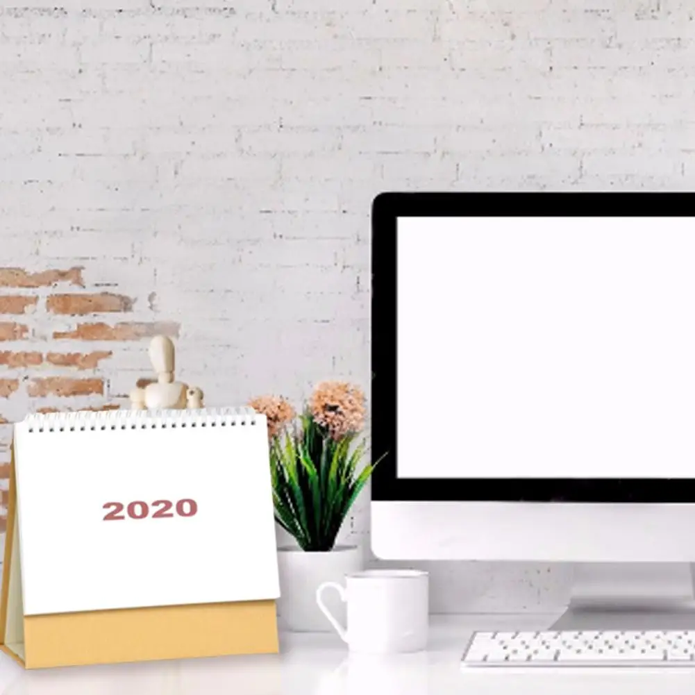2020 Настольный Декор календарь домашний стол простой стиль личный план Блокнот |