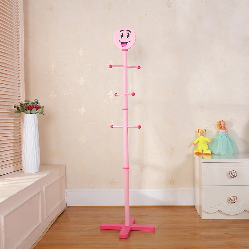 Детская вешалка для одежды пальто 138 см 6 крючков напольная стойка шляп/сумок