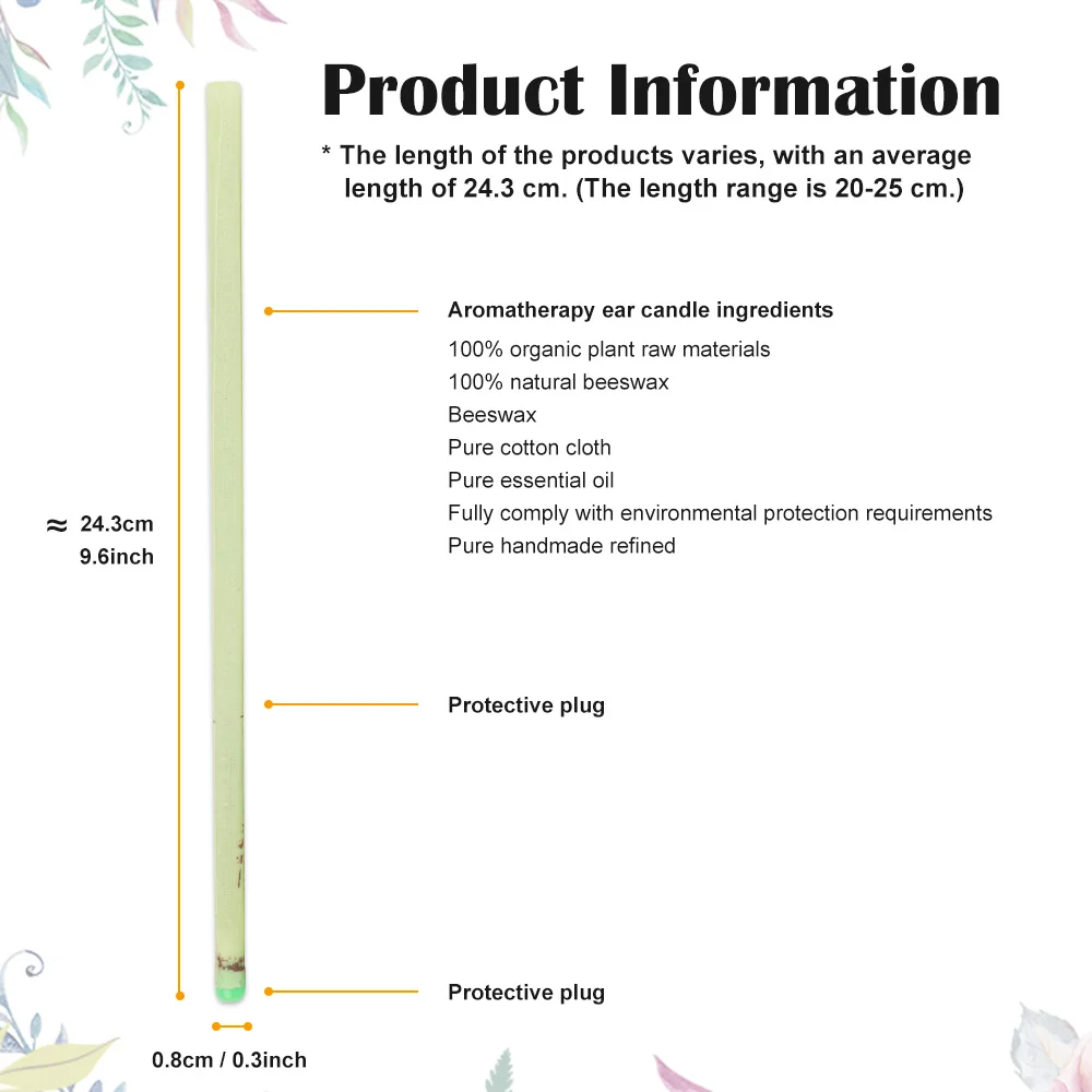 10 шт./лот свечи для ушей здоровая забота лечение Удаление воска очиститель