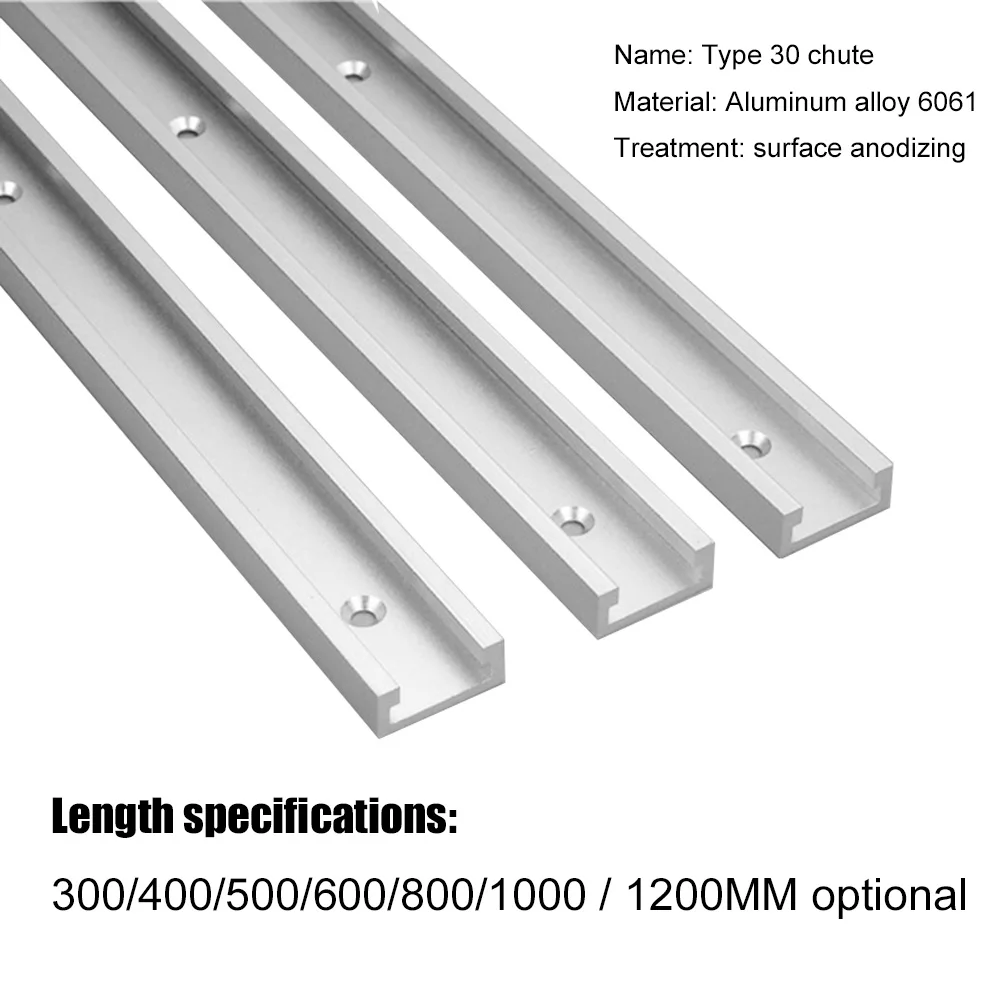 

T-shaped rail connector set 30-shaped T-shaped DIY slot mitre track fixture slot aluminum alloy woodworking slide rail connector
