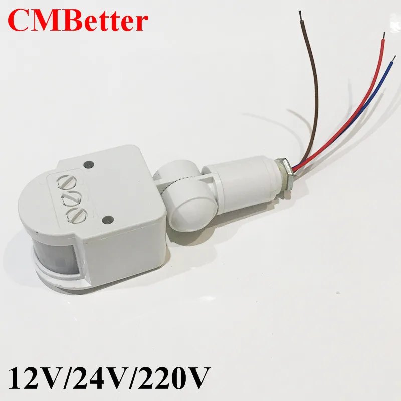 AC220V 12V 24V движения Сенсор светильник выключатель автоматический инфракрасный