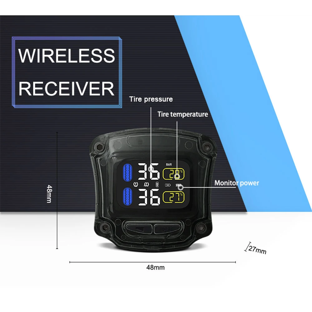 Датчик давления в шинах для мотоцикла сигнализация с USB-интерфейсом