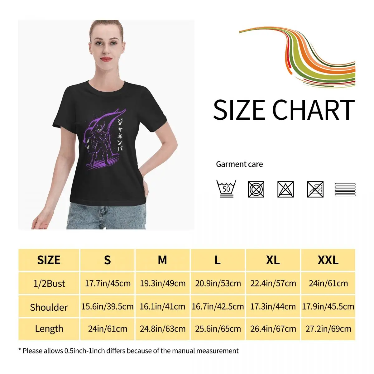 

Anime Fans Son Goku V woman tshirts durability Short sleeveRound neck T-shirt