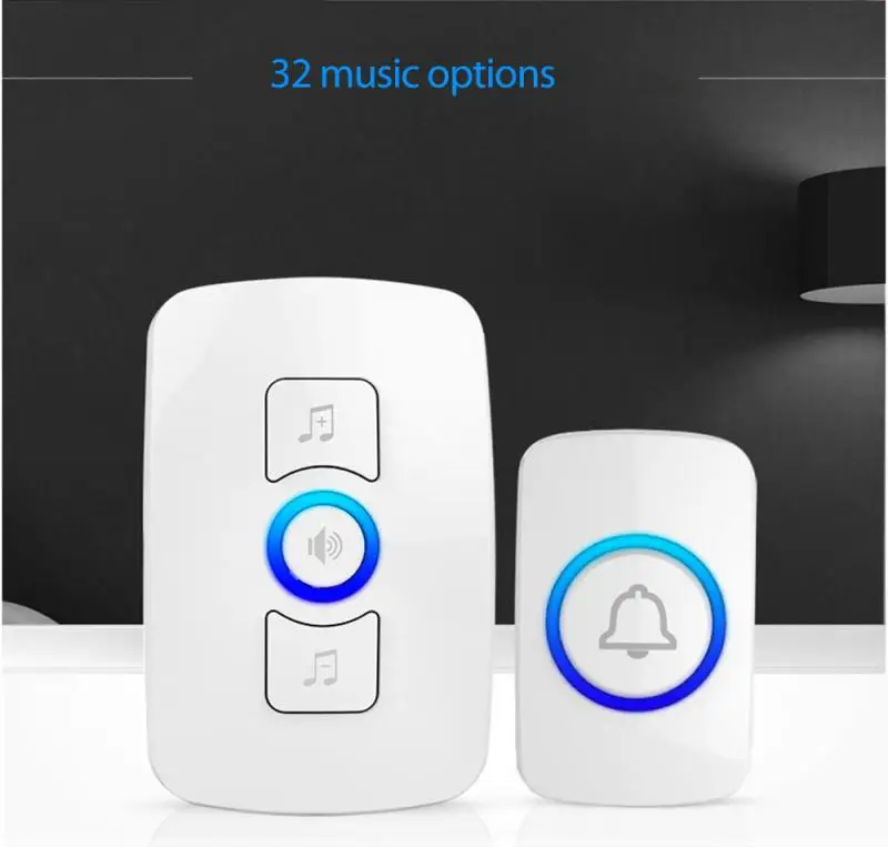 new home wireless doorbell waterproof self powered button smart door bell sets home welcome friend outdoor house chime receiver free global shipping