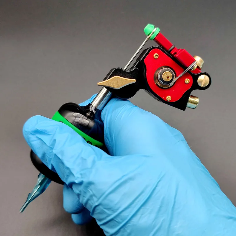 Custom Handmade Spring Coil Type Rotary Tattoo Machine Adjustable Armature Bar Powerful Motor | Красота и здоровье