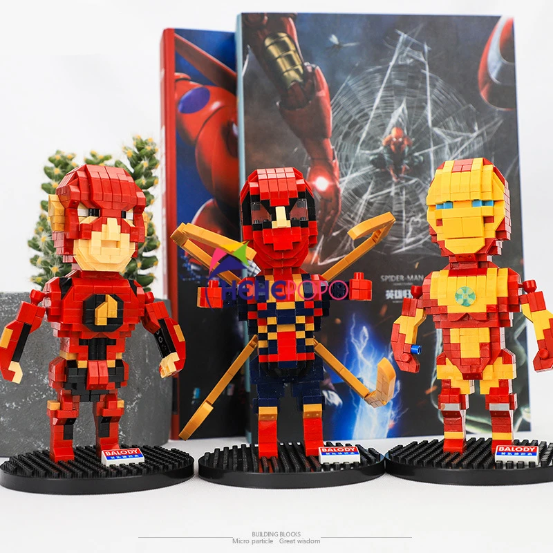 

DIY American Hero Cartoon Image Styling Building Blocks Miniature Small Particle Building Blocks Toys New Arrivel Sale