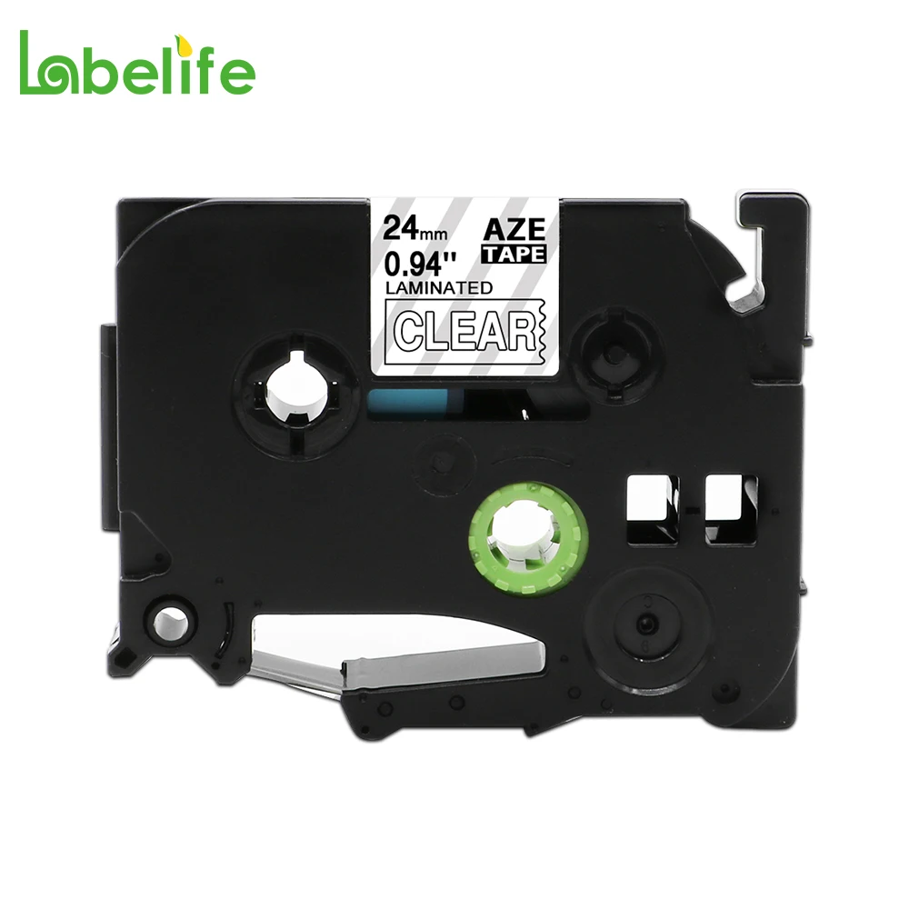 Labelife TZe 155 с белыми пятнами прозрачный 24 мм Совместимость для Brother P Touch 1000 принтер TZ