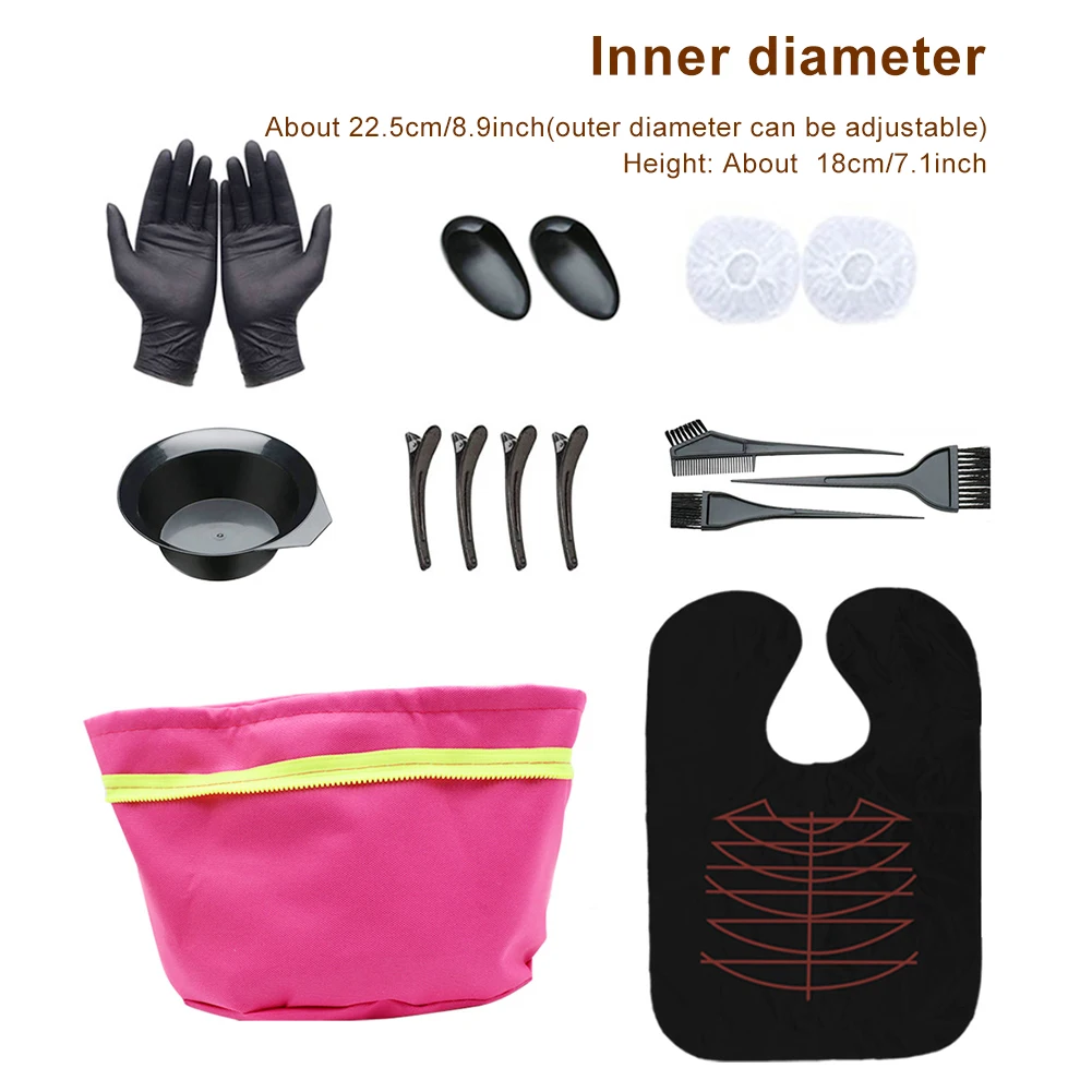 

Nourishing PU For Deep Conditioning Hair Styling Electric Spa Temperature Control Heating Cap Set Salon Steamer Moisturize