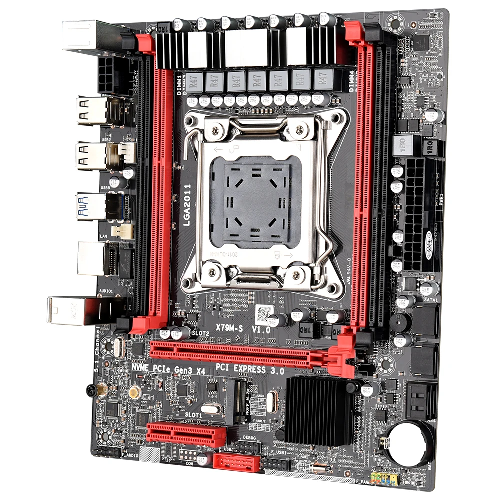Материнская плата X79 оригинальная материнская LGA2011 E5 2640 ЦП 4 шт. x ГБ = 16 Гб DDR3 1333 МГц