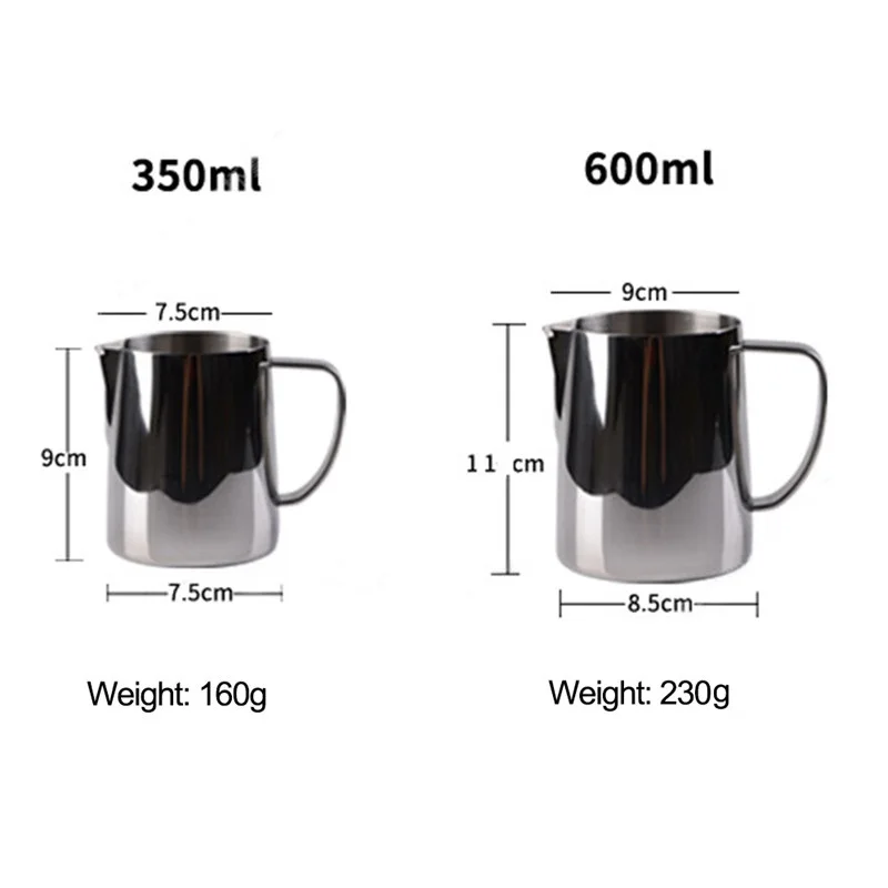 

Latte Coffee Milk Jug Cup Stainless Steel Frothing Pitcher Pull Flower Cup Coffee Milk Frother Milk Foaming Tool Coffeware