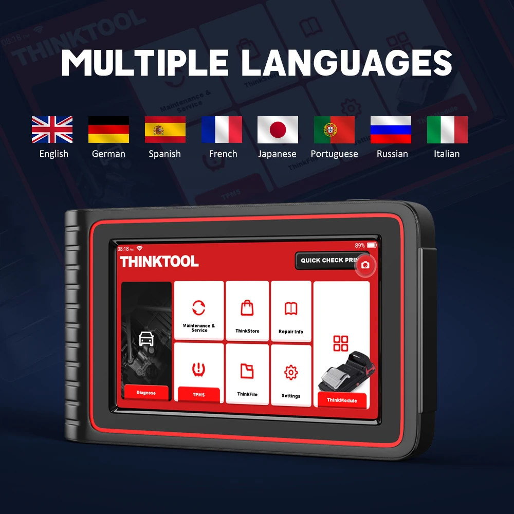 

THINKCAR Thinktool OBD2 Scanner Professional Auto Full System Diagnosis 28 Reset ECU Coding TPMS Programming Car Diagnostic Tool