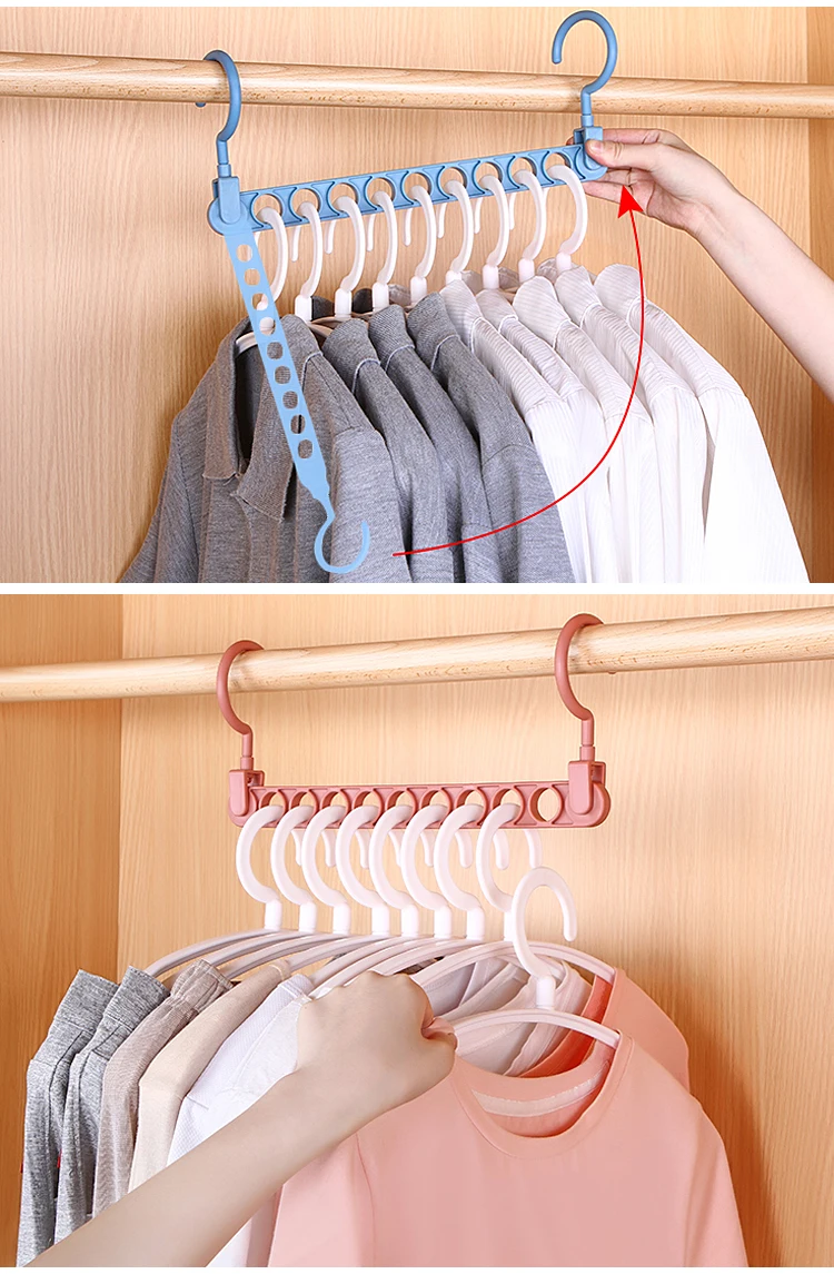 PP Multifunctional Clothing Hangers Organizer Wardrobe Storage Cabinet Home Clothes Storage Organization Accessories supplies