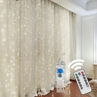 3m led usb power remote control curtain fairy lights christmas garland lights led string lights party garden home wedding decor