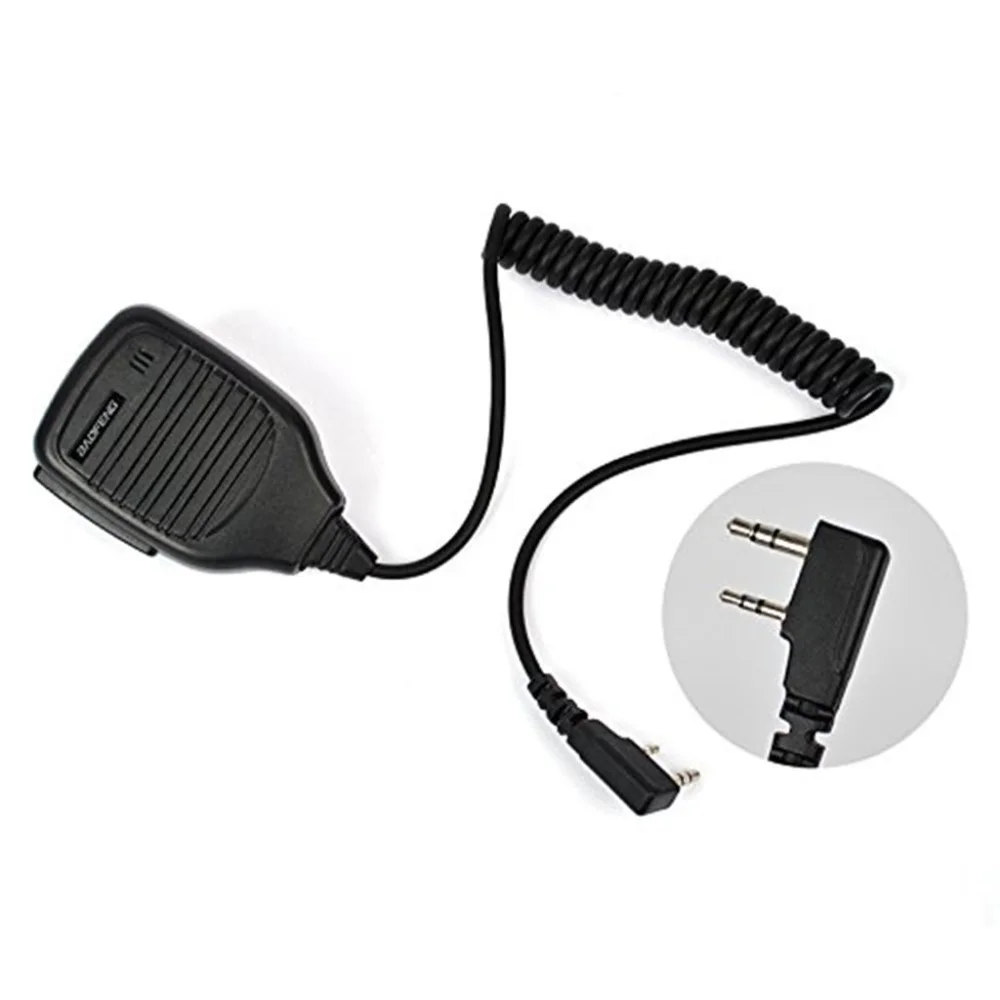 

Handheld Speaker Microphone PTT MIC For Kenwood Baofeng UV-5R 888S Walkie Talkie Maximum Range3km-5km