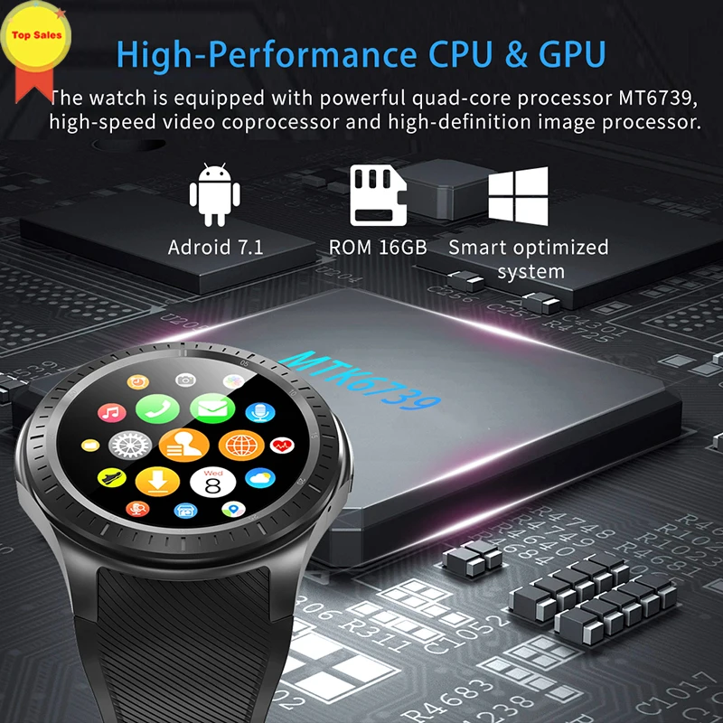 

Умные часы, 4G, 1 + 16 Гб, поддержка SIM, 4G, Wi-Fi, gps, Bluetooth, наушники, для смартфонов android/ios, Смарт-часы