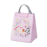 unicorn insulated lunch bag aluminium foil lunch tote black blue white color food bag polyester hook loop closure food bag