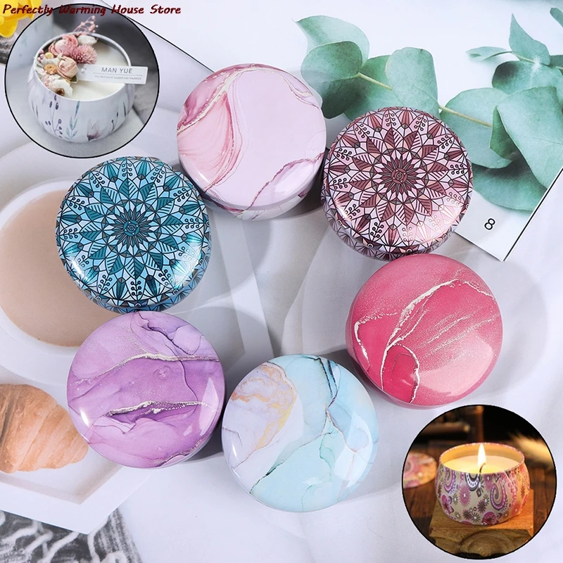 

1Pcs Candle Tin Jars DIY Candle Making Kit Holder Storage Case For Dry Storage Spices Camping Party Favor And Sweets Gifts