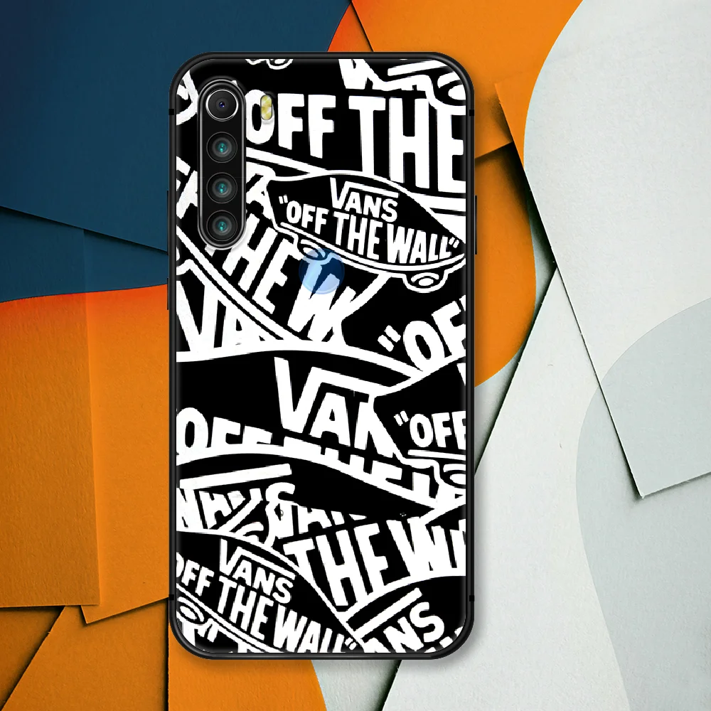 

Vane Fashion Trend Sport Brand Phone Case For Xiaomi Redmi Note 7 8 8T 9 9S 4X 7 7A 9A K30 Pro Ultra black Coque Tpu Funda