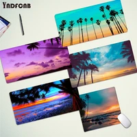 yndfcnb palm seaside cute durable rubber mouse mat pad size for deak mat for overwatchcs goworld of warcraft