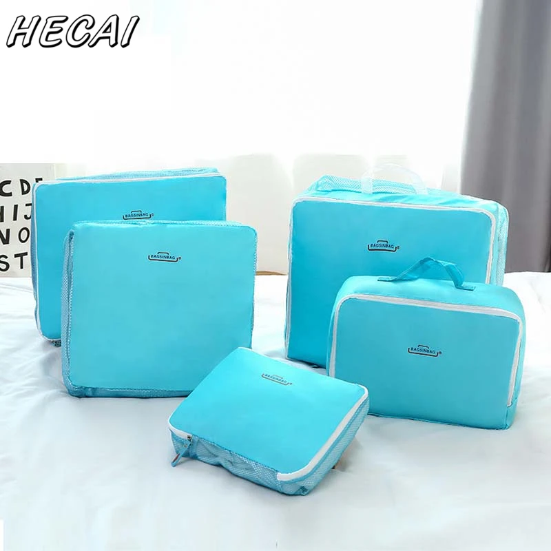 5 шт./компл. Чемодан упаковка Органайзер Комплект Высокое качество ткань Оксфорд