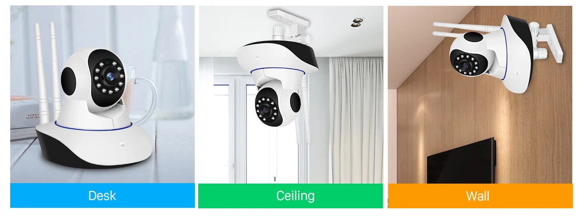 Besder 720P 1080P H.265 домашняя ip-камера безопасности двойная антенна WiFi камера Аудио запись 360 градусов детский монитор HD мини ip-камера