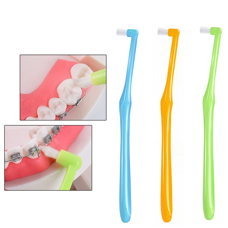 

1PC Dental Cleaning Interdental Brush Soft Bristles Orthodontic Braces Toothbrush Floss Care Oral-Care Teeth-Cleaning