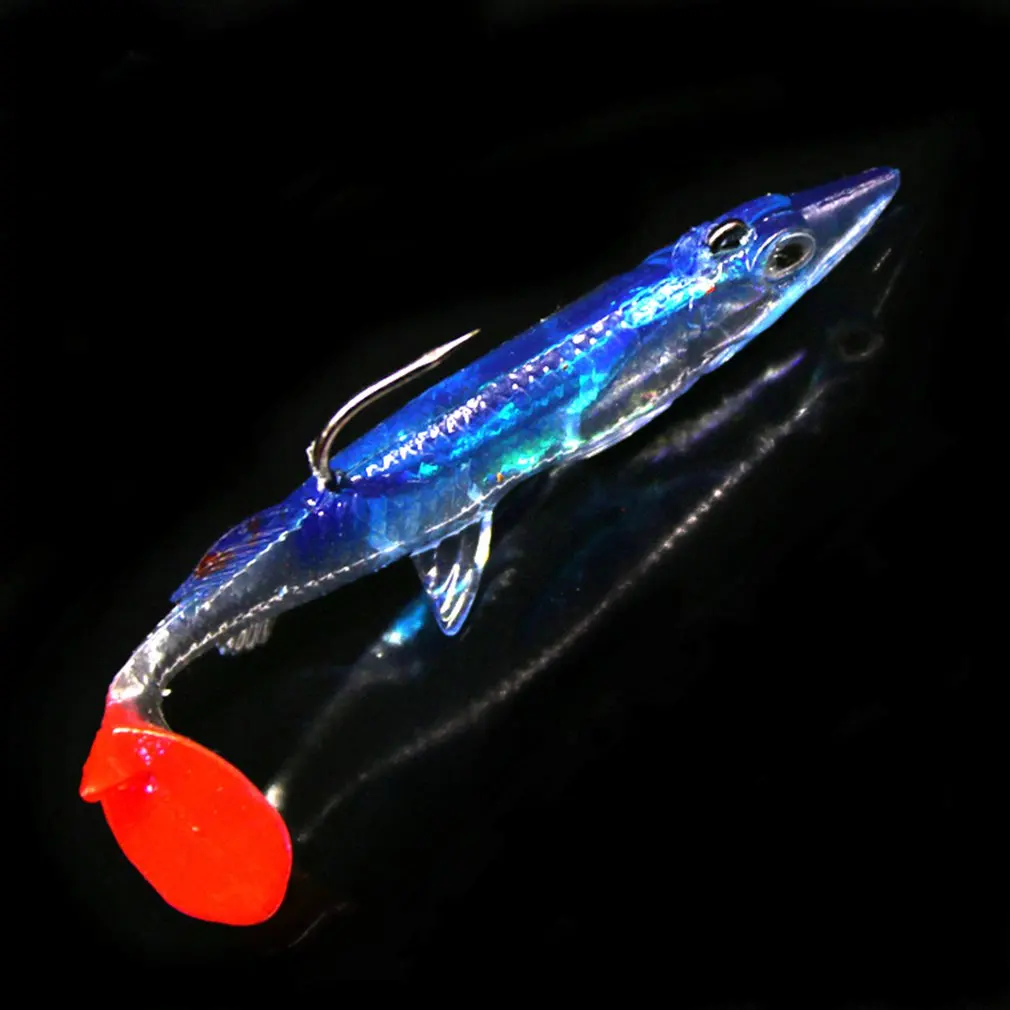 

7PCS Universal PVC Artificial Fishing Lures Set Soft Baits 7cm Single Hook Professional Fish Accessories 2018 New