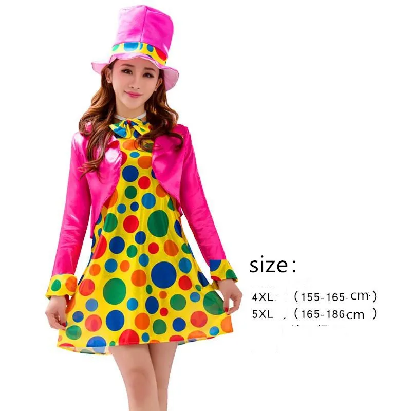 

Clown Mascot Costume Suits Cosplay Party Game Dress Outfits Clothing Advertising Promotion Carnival Halloween Xmas