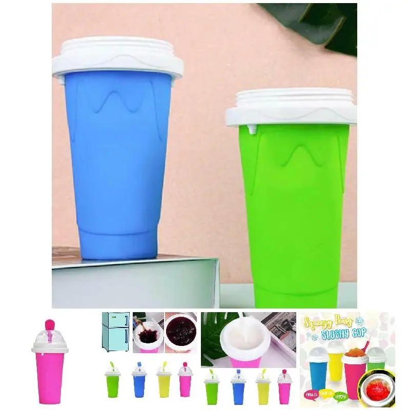 1 шт. портативный слякоть Мороженица выжать персиковый быстрого охлаждения чашки