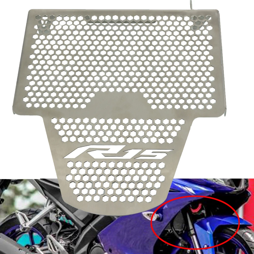 Мотоциклетная решетка радиатора Защитная крышка для Yamaha YZF R15 V3 VVA 2017 2018