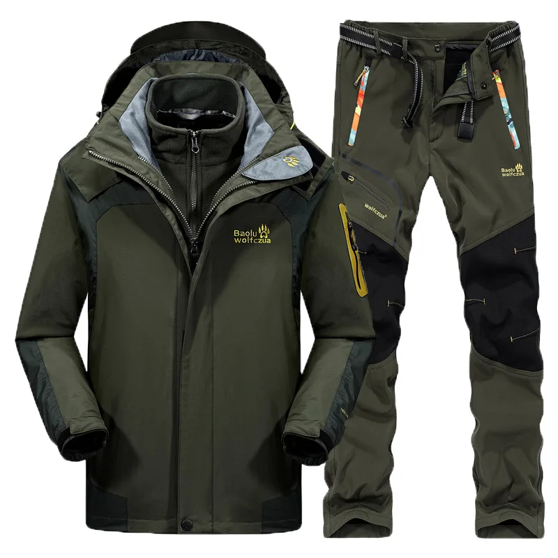 Мужской лыжный костюм уличная одежда для альпинизма походная куртка мягкие