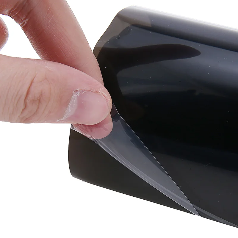 

Mayitr 30x100cm Gloss Black Car Rear Tail Light Film Sticker Fog Light Protection Trims Wrap Vinyl Film for Car Light Decal