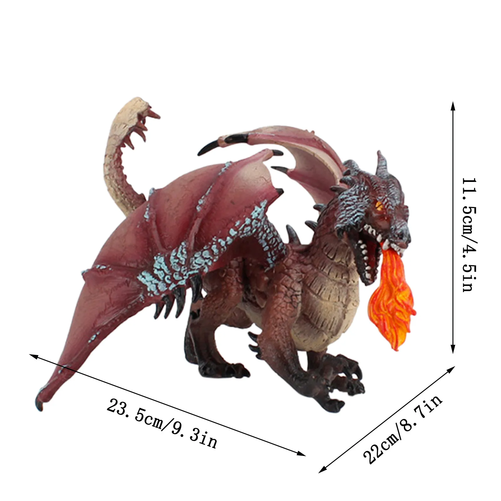 

#5 Realistic Dinosaur Model Flying Dragon Gift Toy 9.3 Inch Kids Gift Desktop Decor Action Figure Toys For Kids Children Gift