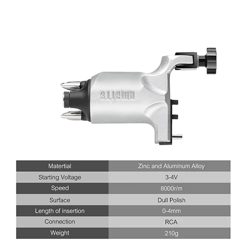 Вращающийся пистолет для татуировок со швейцарским мотором Регулируемый мощный