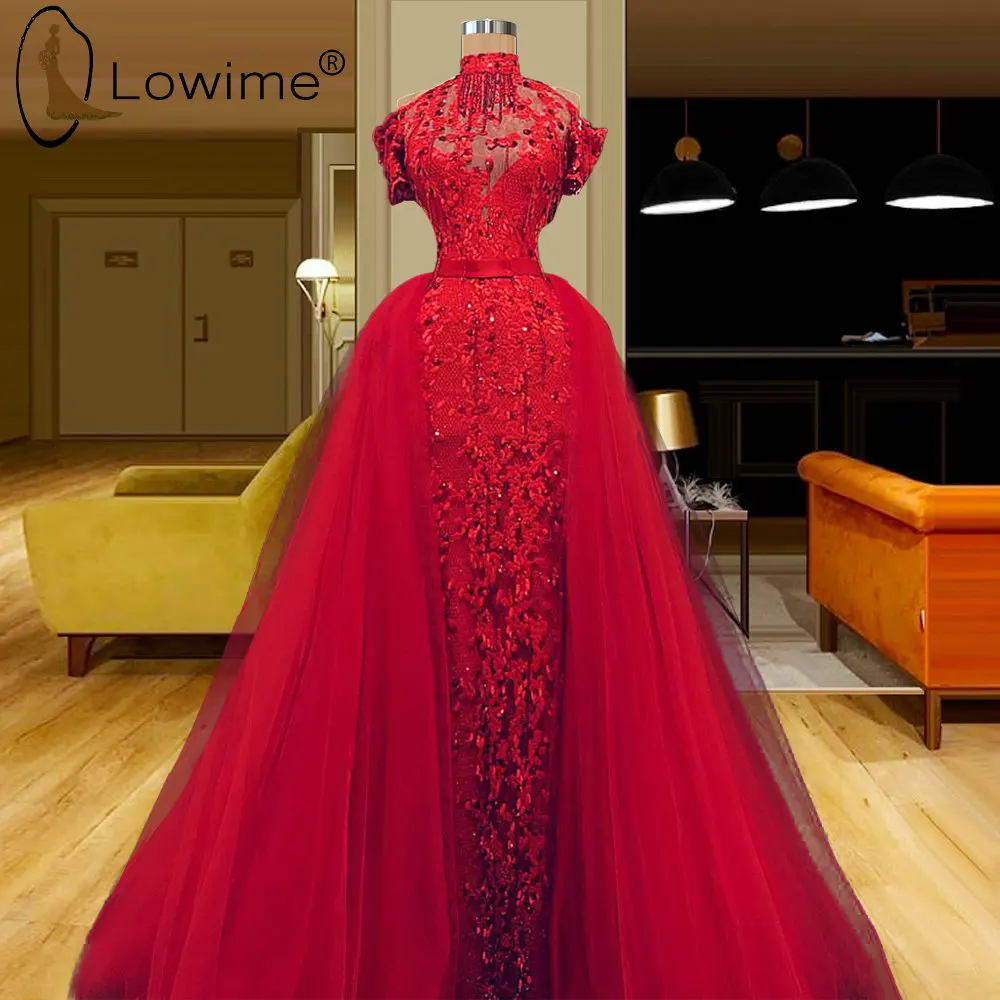 

Вечерние платья цвета красного вина, с высоким воротом, с бусинами, длиной до пола, Длинные вечерние платья официальное платье из тюли