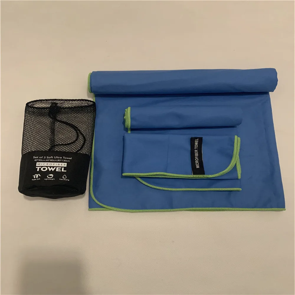 3 шт. в наборе полотенца из микрофибры для путешествий спорта быстросохнущие