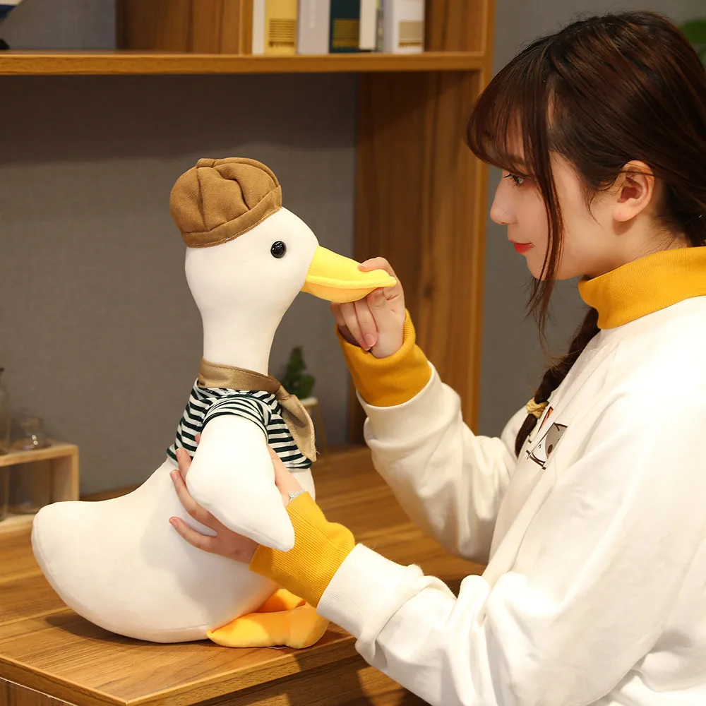 Милый художник гусиная плюшевая игрушка милые животные популярная Мягкая Кукла