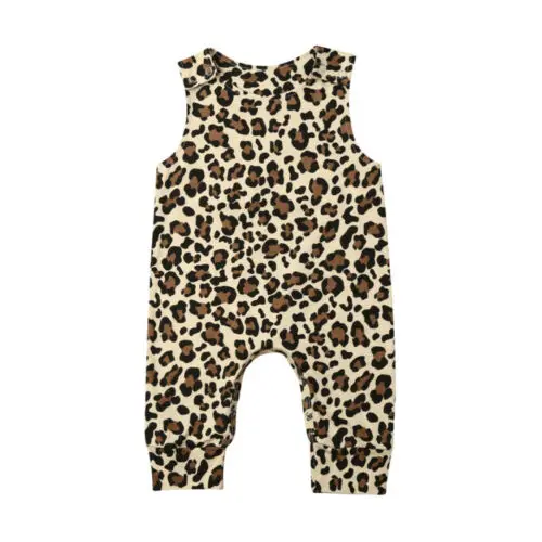 US Autumn Clothes Newborn Baby Girl Boy Leopard Print One-Pieces Romper Jumpsuit Outfit Set | Детская одежда и обувь