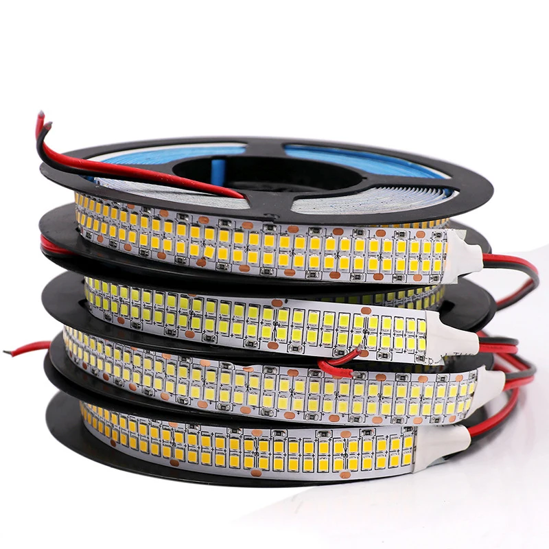 Двухрядная Гибкая СВЕТОДИОДНАЯ лента SMD 480 2835 светодиодов/м 24 В 12 5 м 2400