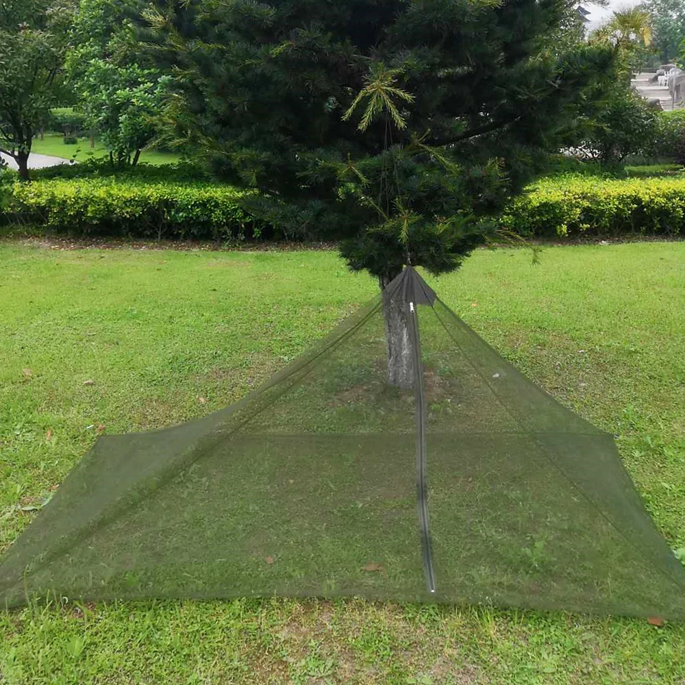 

Tent Mesh Camping Net Outdoor Zipper Netting Single Person Outdoors Tent Nets with Carry Bag For Backpacking Hiking Camping