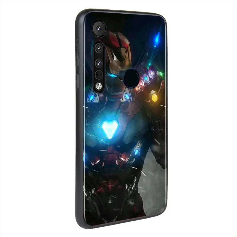 

Marvel Super Hero Avengers Iron Man For Motorola G9 G8 G Stylus Power One Fusion Hyper Edge E7 E6 Plus Play Black Phone Case