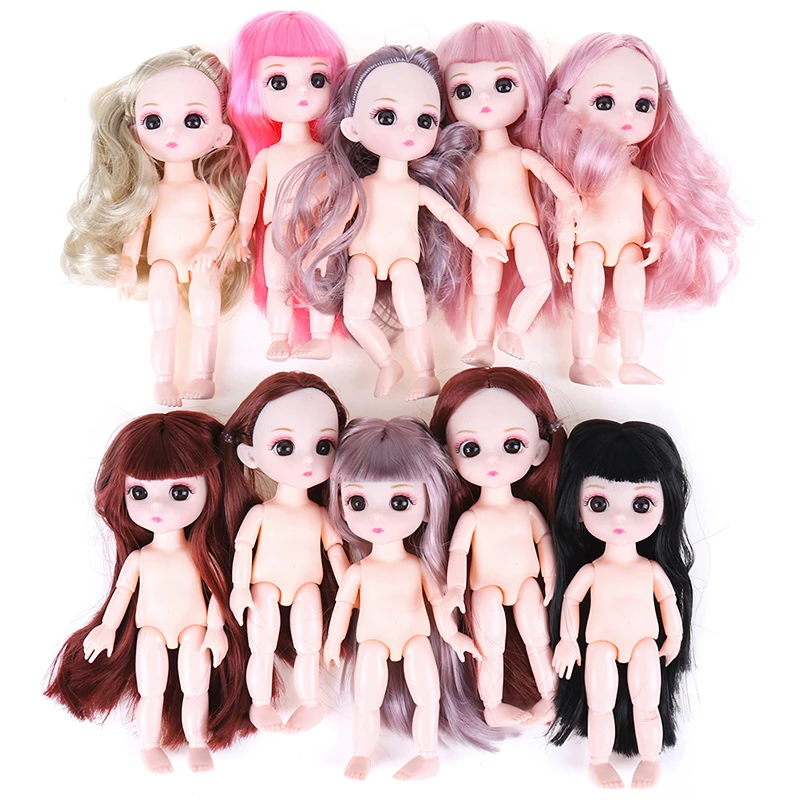 16 см новые милые куклы мини 13 подвижные Соединенные Детские розовые серебряные