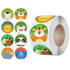 500 шт., детские наклейки в виде животных