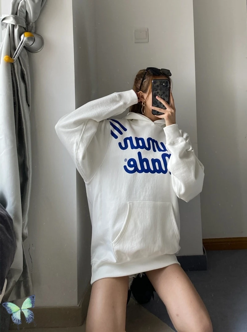 

Human Made Hoody Black Green Couple Dress Fleece Hoodies Sweatshirts Top Quality