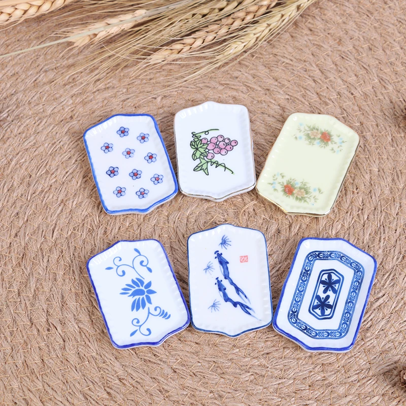 6*4 см кукольный домик мини керамическая посуда тарелки лоток кукольная еда блюда