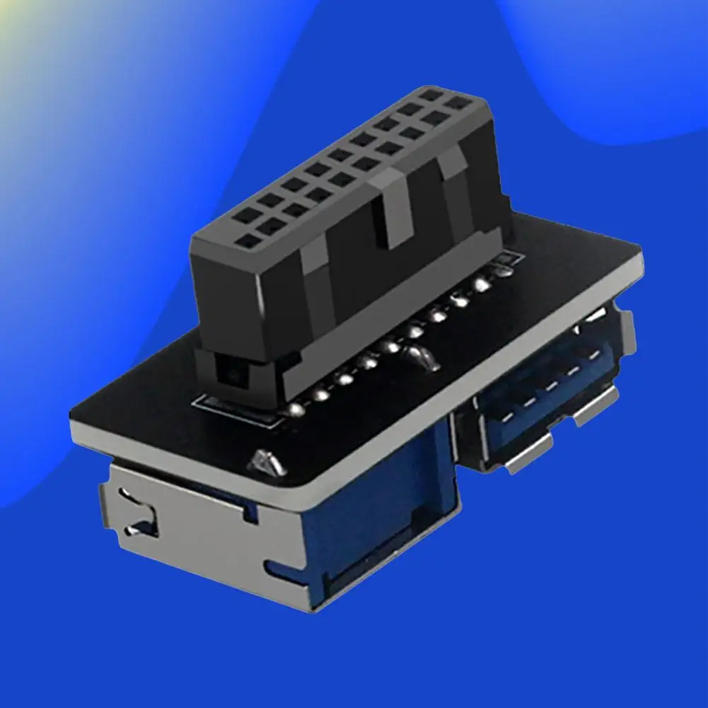 

Отличный USB 19/20 Pin к двойному USB компактный разъем высокопрочная стабильная передача материнская плата USB конвертер