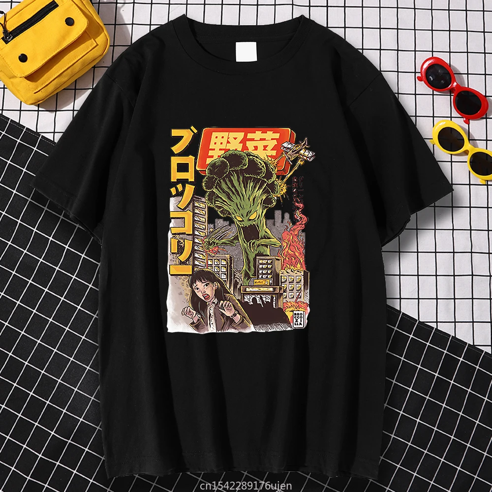 

Classical Breathable M-5XL T Shirt Simplicity Casual Tops Broccozilla Comics Printing s T-Shirts Summer Crewneck Tee Clothes