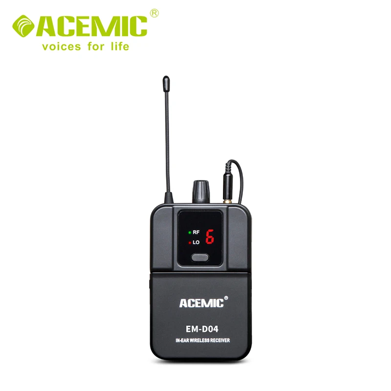 Быстрая ACEMIC EM-D04 четырехканальный беспроводной монитор в ухо система сценический монитор хорошее качество в уши