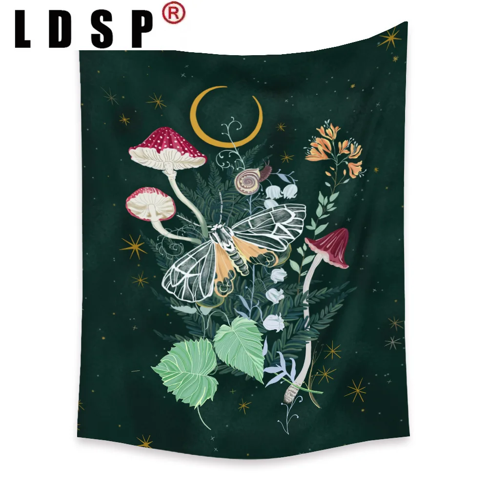 

LDSP Psychedelic Butterfly Tapestry Wall Hanging Carpet Beach Towel Background Cloth Blanket Yoga Mats Bedroom Dorm Home Decor
