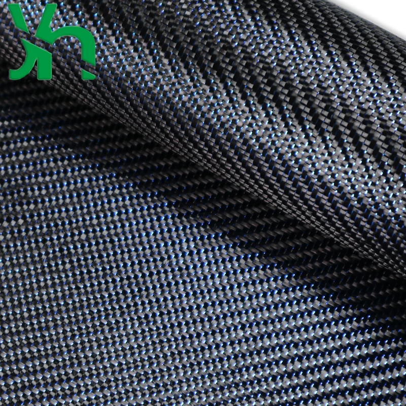 Синяя металлическая ткань из углеродного волокна подходит для пластин